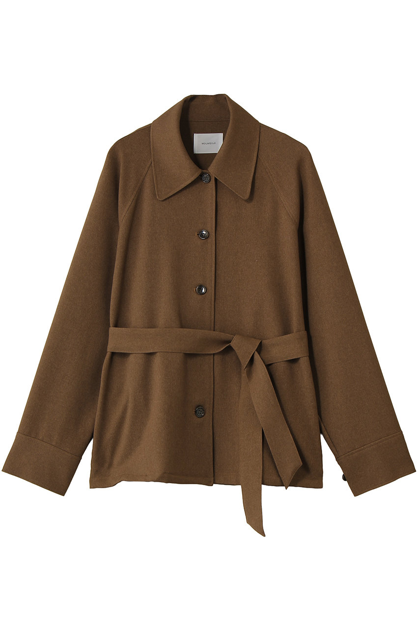 ミディウミソリッド/MIDIUMISOLIDのsoutien collar shirt blouson ブルゾン(brown/1-132243)