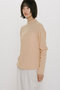 sheer layered turtle neck P/O プルオーバー ミディウミソリッド/MIDIUMISOLID
