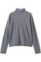sheer layered turtle neck P/O プルオーバー ミディウミソリッド/MIDIUMISOLID l.gray