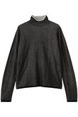 sheer layered turtle neck P/O プルオーバー