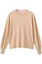 sheer layered crew neck P/O プルオーバー ミディウミソリッド/MIDIUMISOLID beige