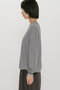 sheer layered crew neck P/O プルオーバー ミディウミソリッド/MIDIUMISOLID