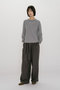 sheer layered crew neck P/O プルオーバー ミディウミソリッド/MIDIUMISOLID