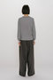 sheer layered crew neck P/O プルオーバー ミディウミソリッド/MIDIUMISOLID