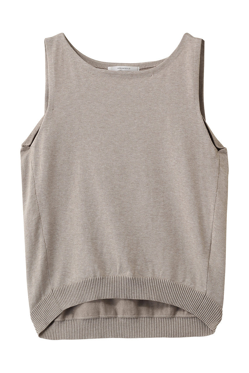 ミディウミソリッド/MIDIUMISOLIDのtuck N/S wide vest ベスト(beige/1-122162)