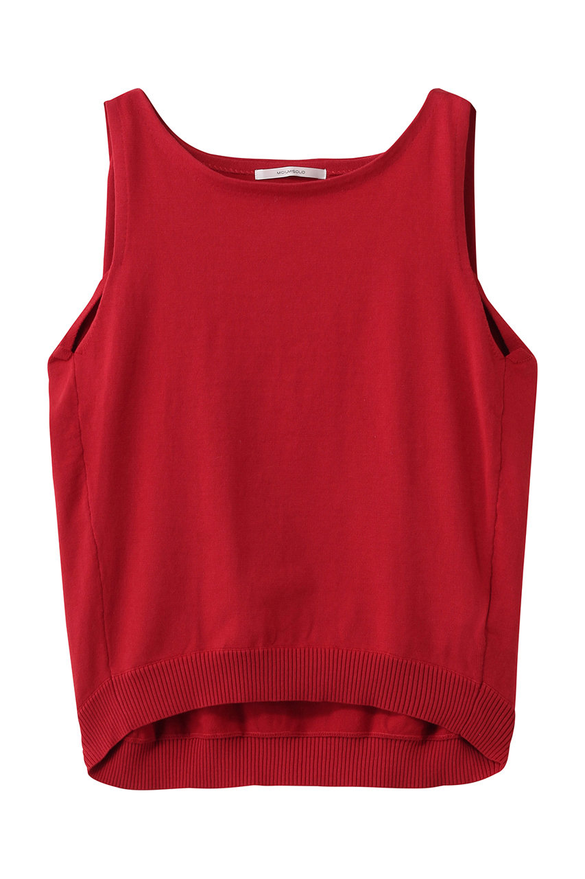 ミディウミソリッド/MIDIUMISOLIDのtuck N/S wide vest ベスト(red/1-122162)