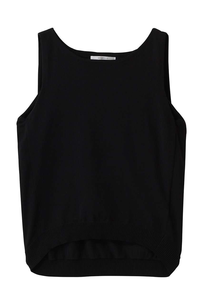 ミディウミソリッド/MIDIUMISOLIDのtuck N/S wide vest ベスト(black/1-122162)