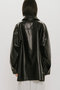 synthetic leather over size blouson ブルゾン ミディウミソリッド/MIDIUMISOLID