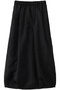 sheer long baloon SK スカート ミディウミソリッド/MIDIUMISOLID black