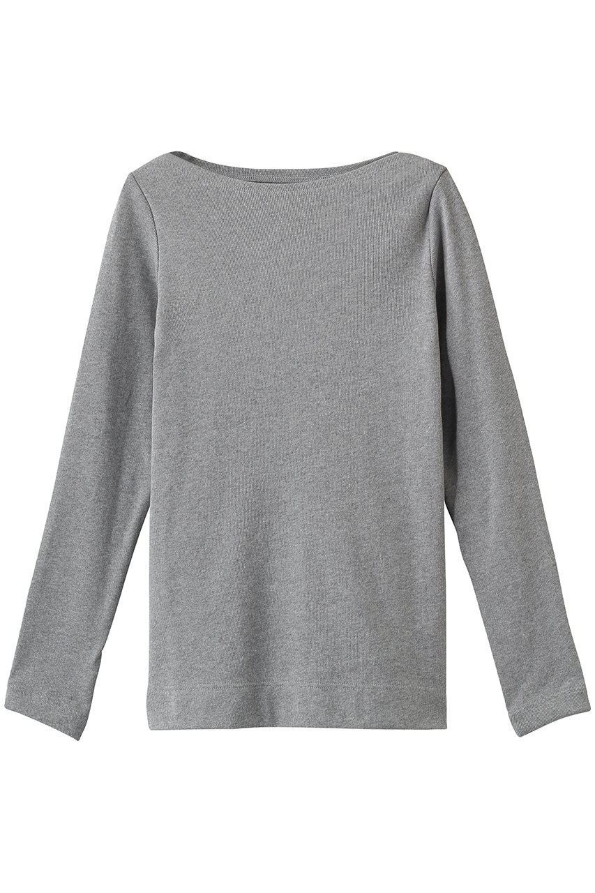 ミディウミソリッド/MIDIUMISOLIDのrib P/O プルオーバー(l.gray/1-112218)