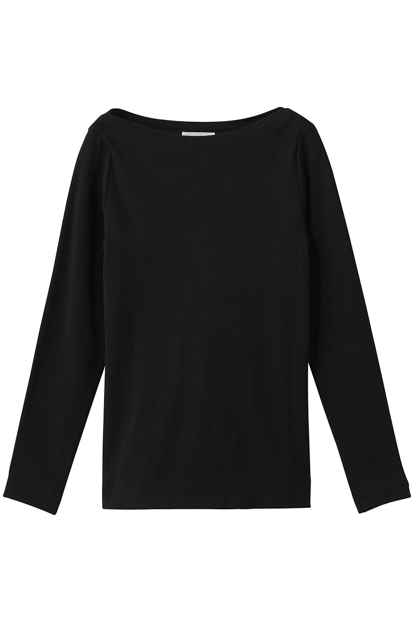 ミディウミソリッド/MIDIUMISOLIDのrib P/O プルオーバー(black/1-112218)