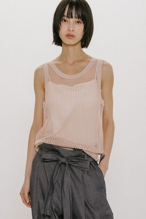 ミディウミソリッド/MIDIUMISOLIDのmesh tank P/O プルオーバー(110300/110301)