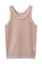 mesh tank P/O プルオーバー ミディウミソリッド/MIDIUMISOLID pink