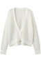 mesh short C/D カーディガン ミディウミソリッド/MIDIUMISOLID off white