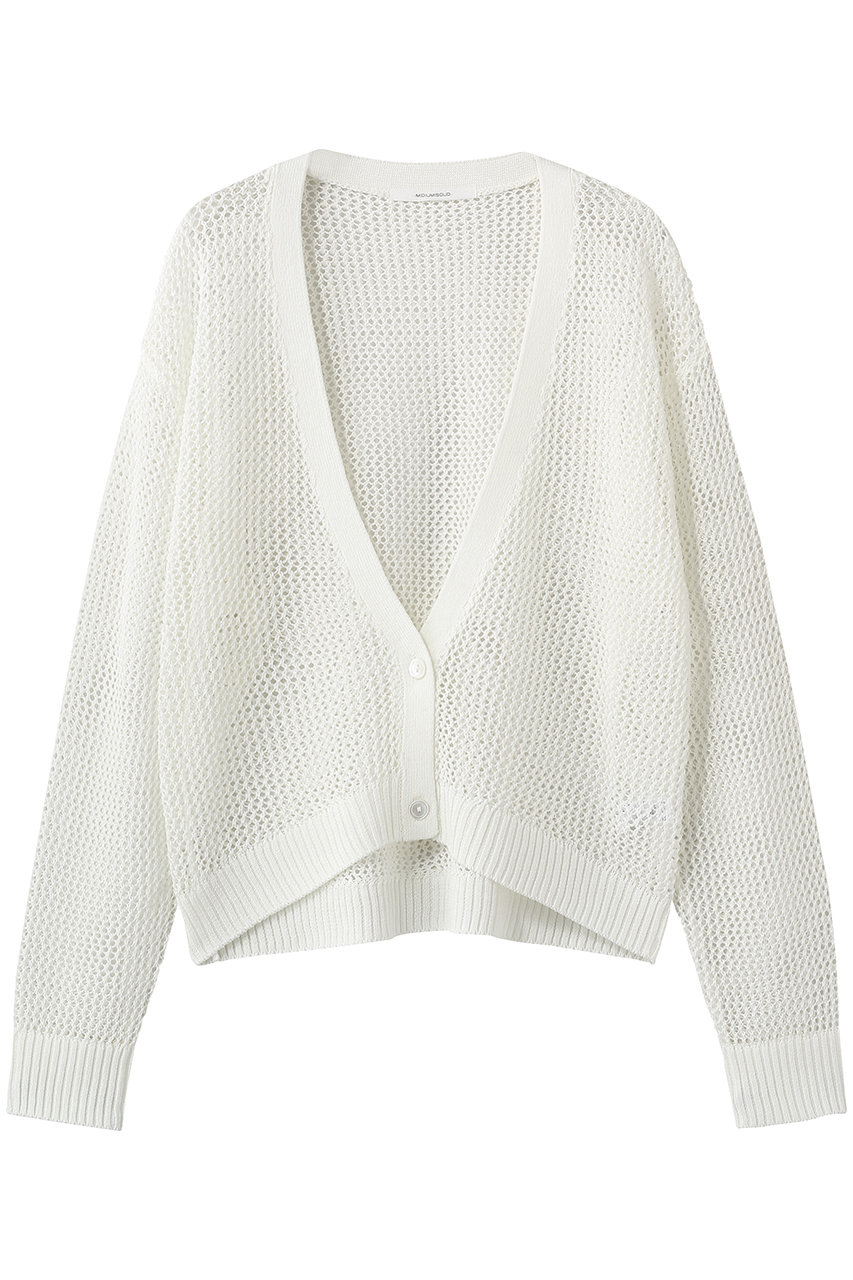 ミディウミソリッド/MIDIUMISOLIDのmesh short C/D カーディガン(off white/1-122160)