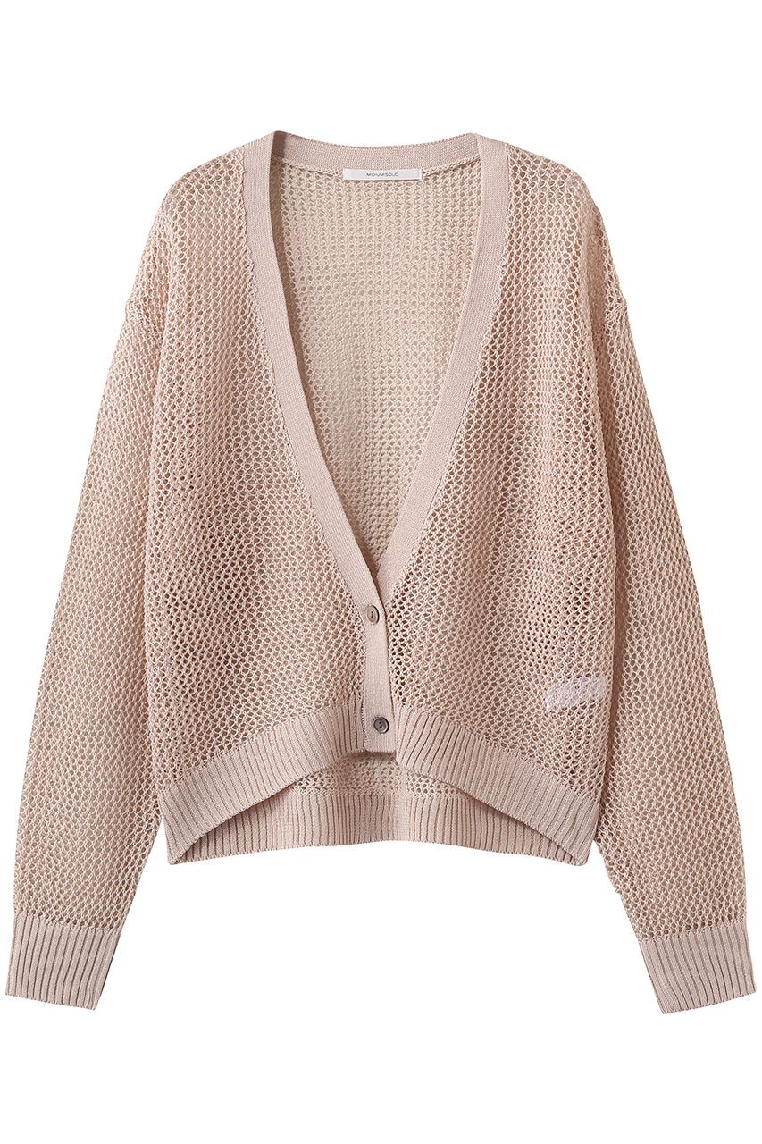 ミディウミソリッド/MIDIUMISOLIDのmesh short C/D カーディガン(pink/1-122160)