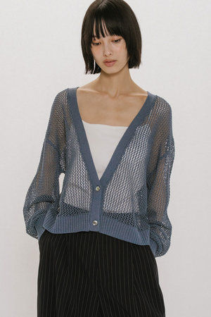 ミディウミソリッド/MIDIUMISOLIDのmesh short C/D カーディガン(110300/110303)