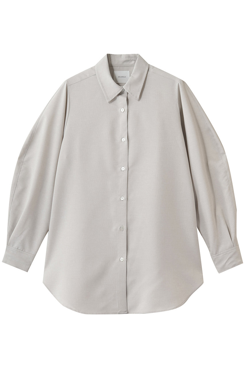 ミディウミソリッド/MIDIUMISOLIDのvolume slv shirt tunic チュニック(l.beige/1-132245)