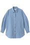 volume slv shirt tunic チュニック ミディウミソリッド/MIDIUMISOLID l.blue