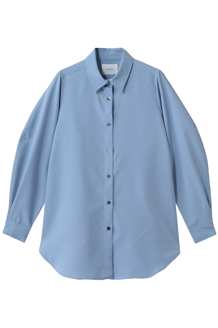 ミディウミソリッド/MIDIUMISOLIDのvolume slv shirt tunic チュニック(l.blue/1-132245)