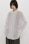 sheer skipper poncho shirt シャツ ミディウミソリッド/MIDIUMISOLID
