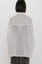 sheer skipper poncho shirt シャツ ミディウミソリッド/MIDIUMISOLID