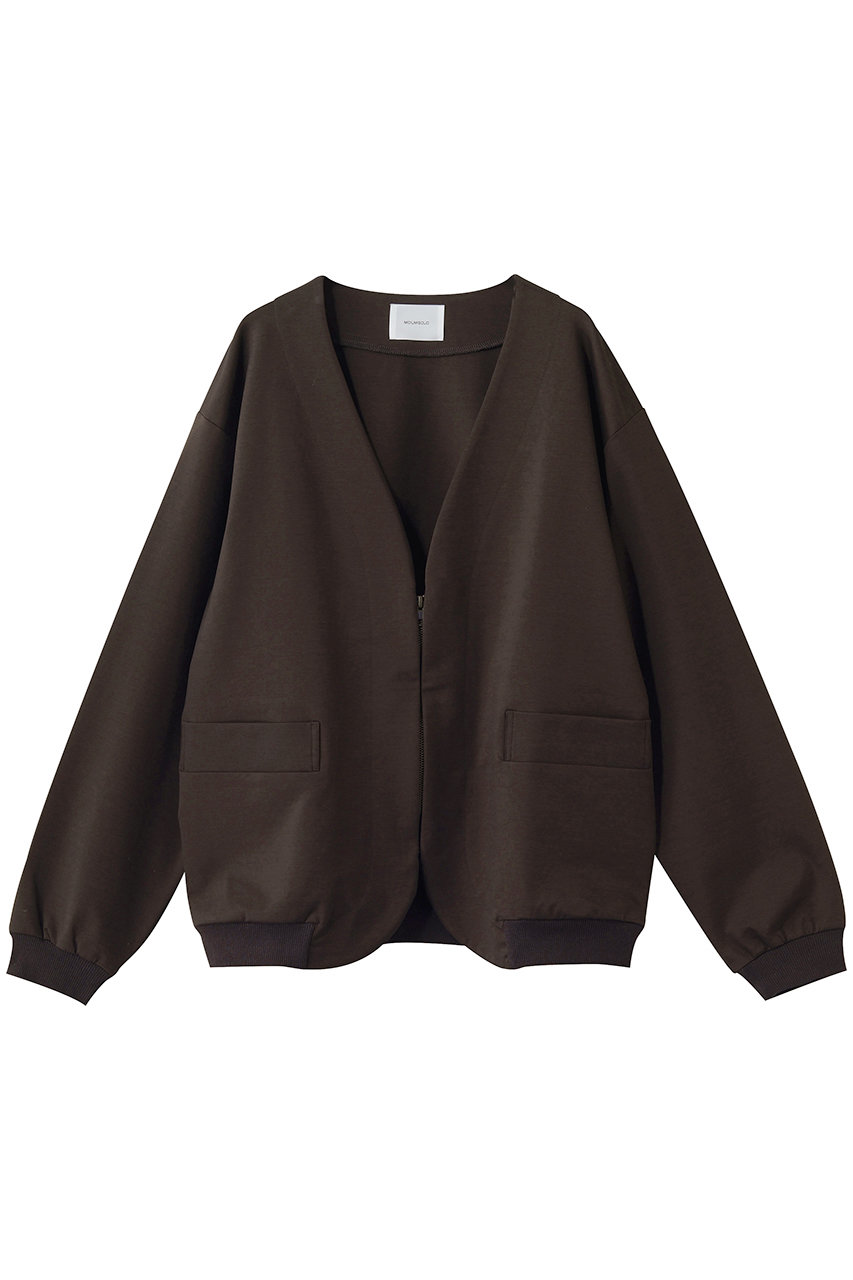ミディウミソリッド/MIDIUMISOLIDの【MEN】compression zip C/D カーディガン(brown/1-111012)