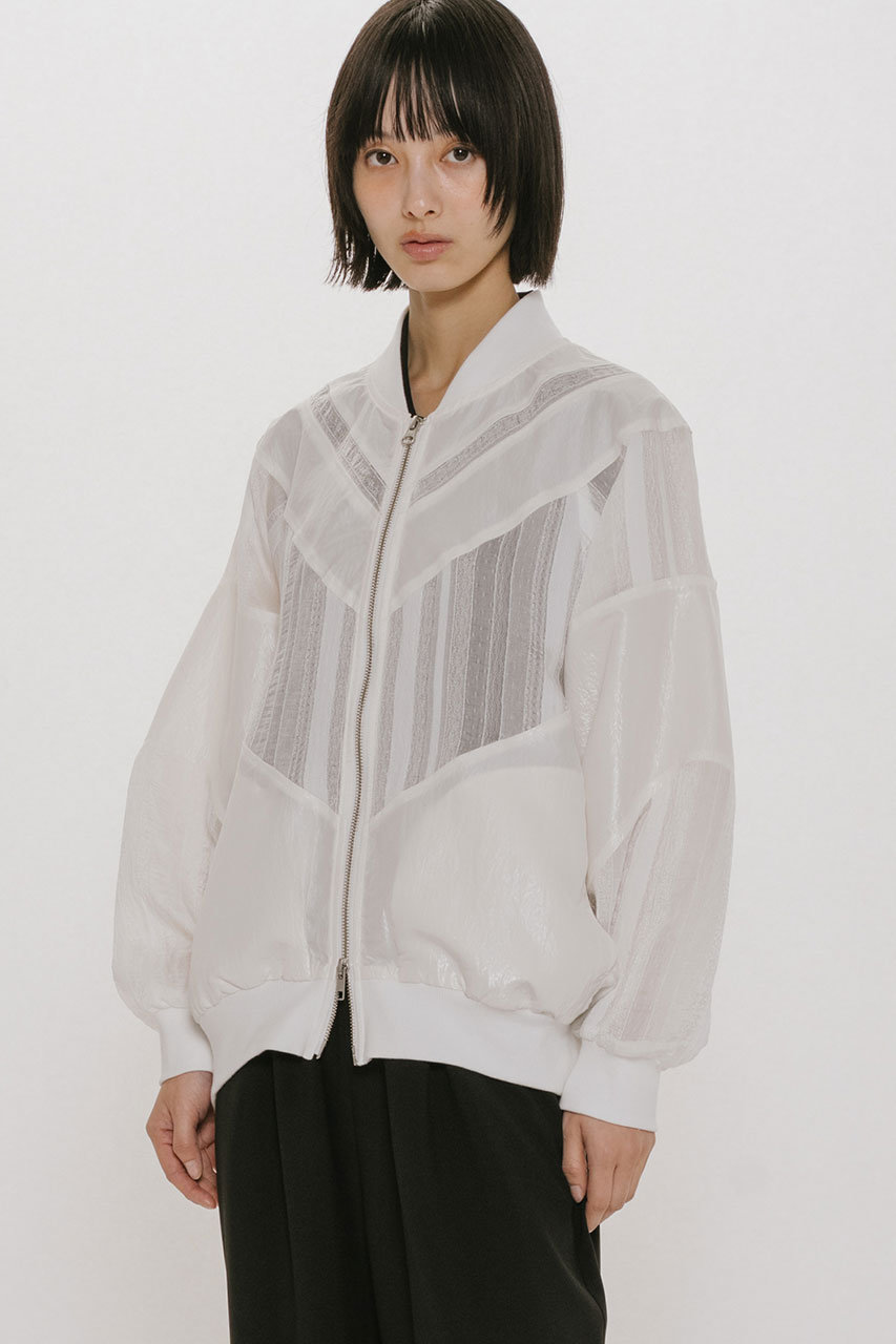 MIDIUMISOLID(ミディウミソリッド)｜material mix blouson ブルゾン