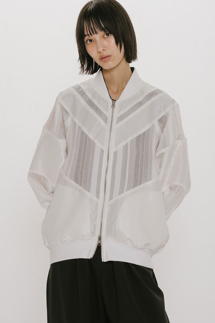 MIDIUMISOLID(ミディウミソリッド)｜material mix blouson ブルゾン