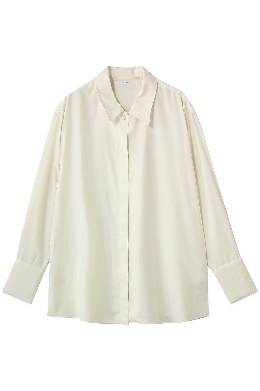 ミディウミソリッド/MIDIUMISOLIDのrelax long cuffs shirt シャツ(ivory/1-132241)