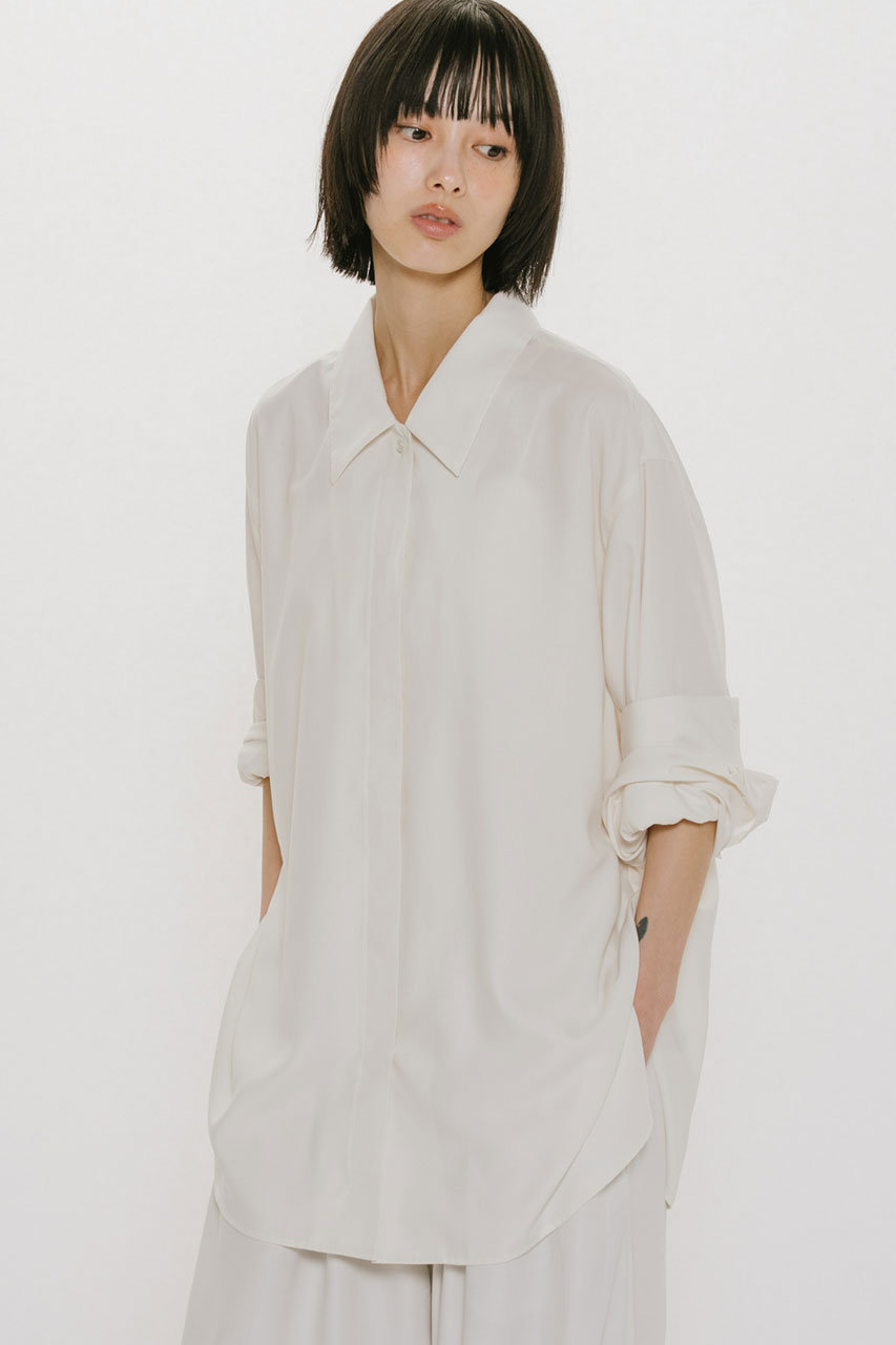 MIDIUMISOLID(ミディウミソリッド)｜relax long cuffs shirt シャツ