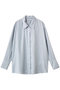 relax long cuffs shirt シャツ ミディウミソリッド/MIDIUMISOLID l.blue
