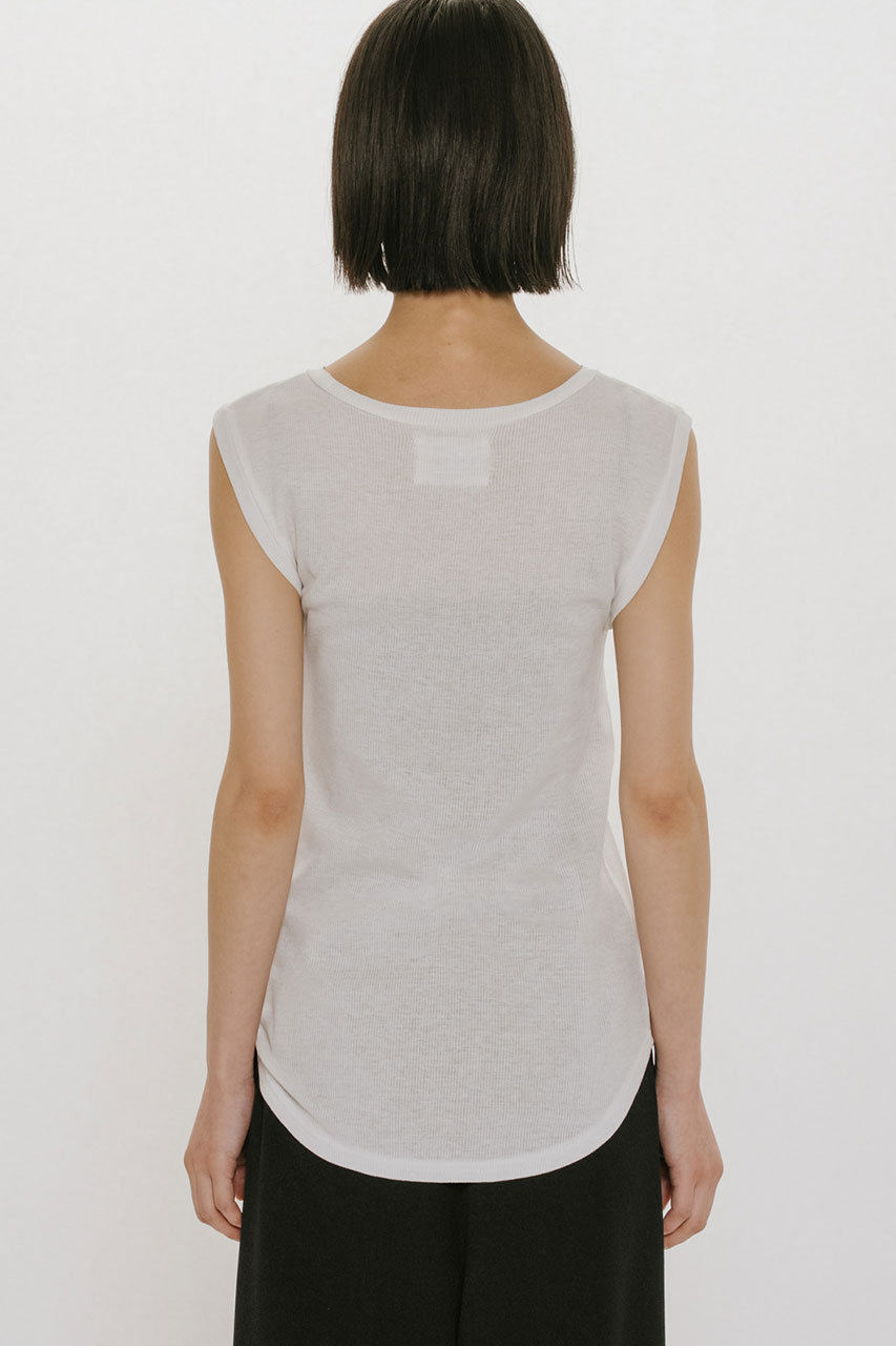 MIDIUMISOLID(ミディウミソリッド)｜rib tank top.S タンクトップ/off
