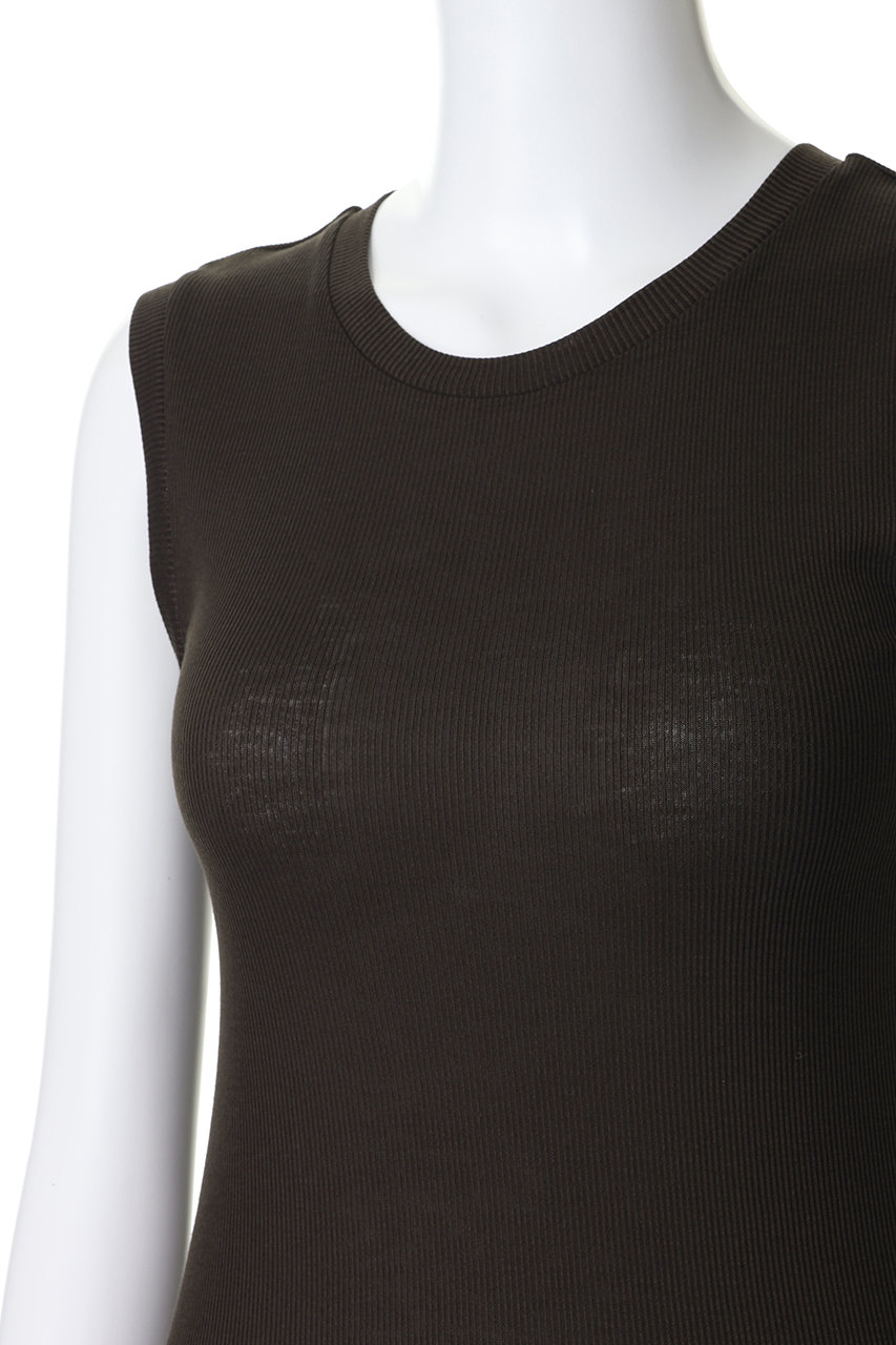 MIDIUMISOLID(ミディウミソリッド)｜rib tank top.S タンクトップ/off