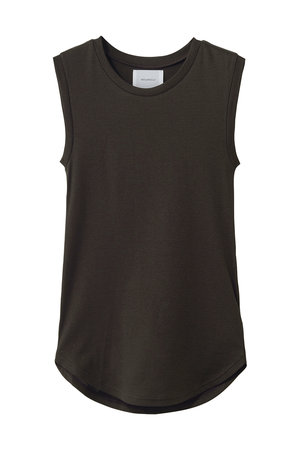 ミディウミソリッド/MIDIUMISOLIDのrib tank top.S タンクトップ(110100/110101)
