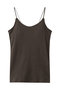 camisoles with bulit in padded bras キャミソール ミディウミソリッド/MIDIUMISOLID brown