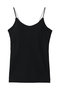 camisoles with bulit in padded bras キャミソール ミディウミソリッド/MIDIUMISOLID black
