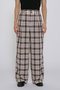 【MEN】sheer check tapered PT パンツ ミディウミソリッド/MIDIUMISOLID