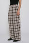 【MEN】sheer check tapered PT パンツ ミディウミソリッド/MIDIUMISOLID
