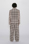 【MEN】sheer check tapered PT パンツ ミディウミソリッド/MIDIUMISOLID
