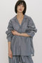 sheer denim open collar shirt シャツ ミディウミソリッド/MIDIUMISOLID