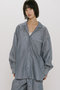 sheer denim open collar shirt シャツ ミディウミソリッド/MIDIUMISOLID