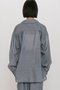 sheer denim open collar shirt シャツ ミディウミソリッド/MIDIUMISOLID