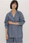 sheer denim open collar shirt(BLEACH) シャツ ミディウミソリッド/MIDIUMISOLID
