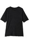 see-through crew neck half slv inner インナー ミディウミソリッド/MIDIUMISOLID black