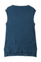 see-through h/neck sleeveless inner インナー ミディウミソリッド/MIDIUMISOLID blue