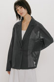 sheer tailored shirt JK ジャケット