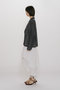 sheer tailored shirt JK ジャケット ミディウミソリッド/MIDIUMISOLID