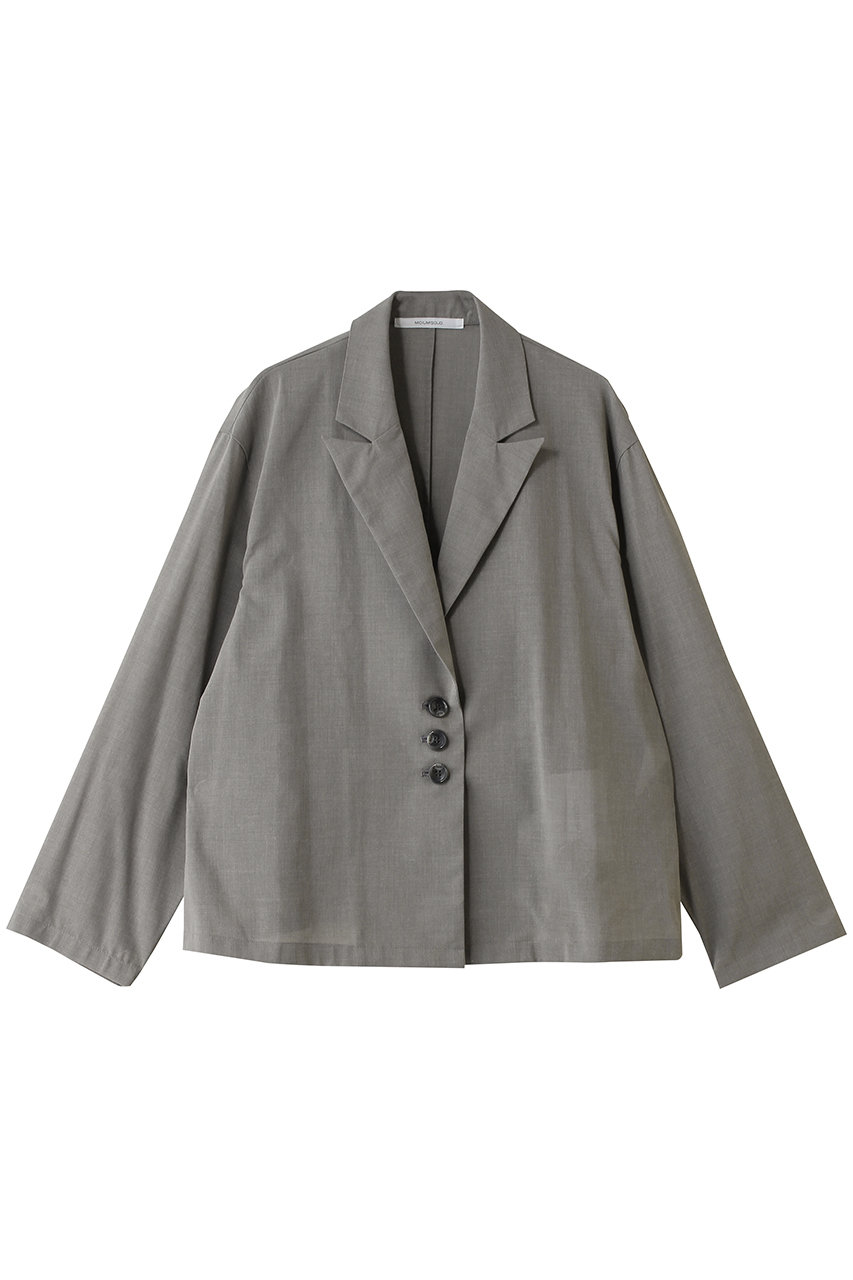 ミディウミソリッド/MIDIUMISOLIDのsheer tailored shirt JK ジャケット(gray/1-132238)
