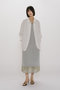 n/slv OP with foil print organdy ワンピース ミディウミソリッド/MIDIUMISOLID